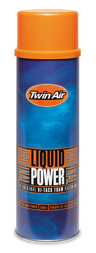 "Aceite liquido para filtro de aire motocross Twin Air Liquid Power 159015"

"Twin Air Liquid Power spray lubricante filtro espuma 159016M"

"Aceite pegajoso retencion de polvo filtros de moto Twin Air"