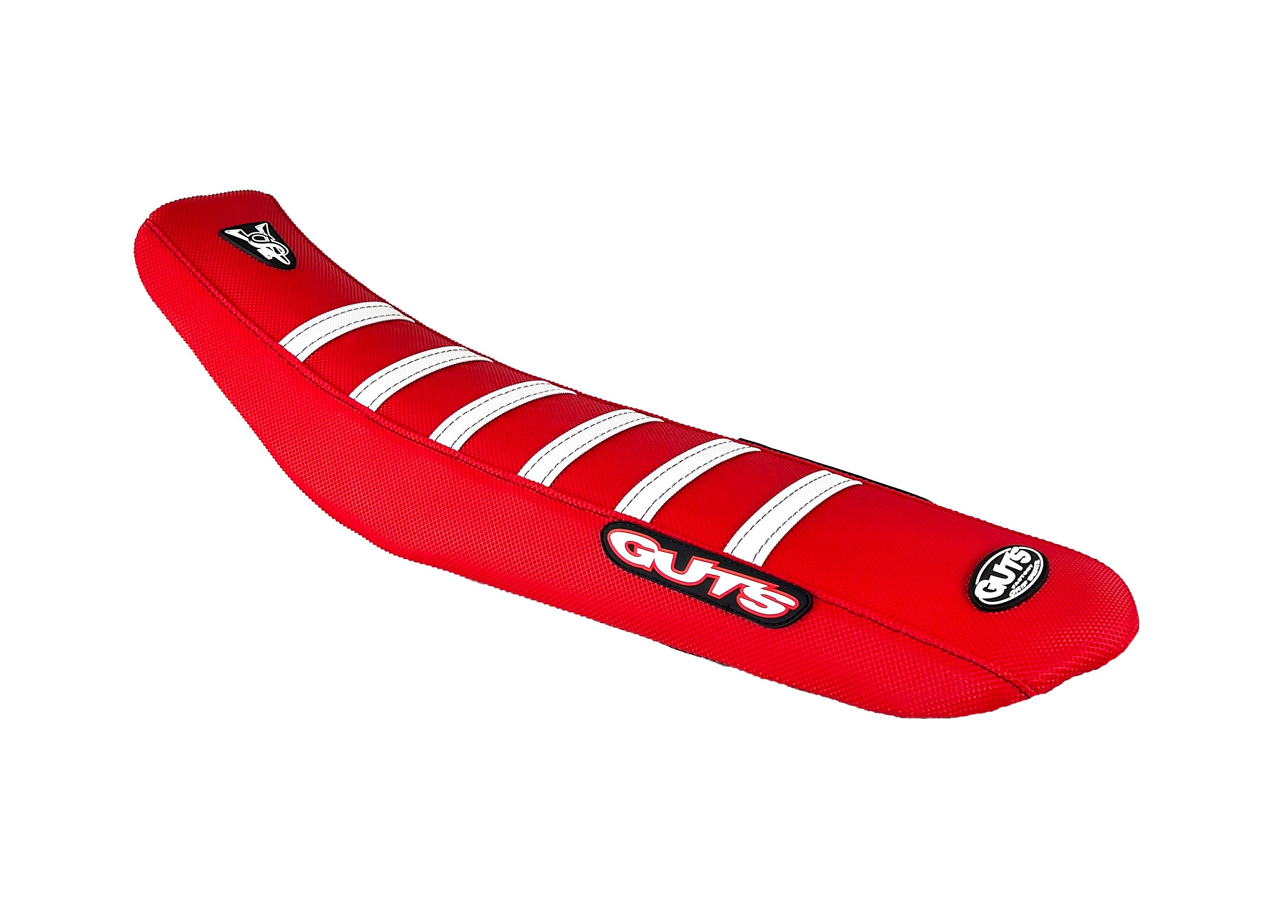 Funda asiento roja blanca Guts Racing Honda CRF450R Velcro System