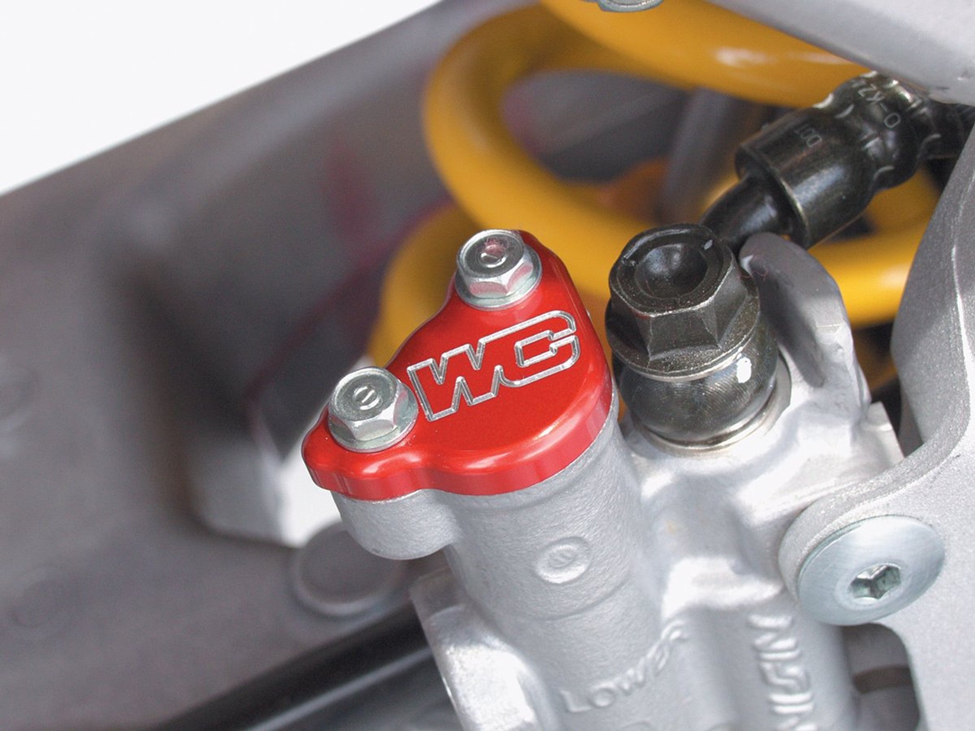 Works Connection - Tapa bba freno trasero Honda Rojo CRF450R 02 - 25 / CRF250R 04 - 25