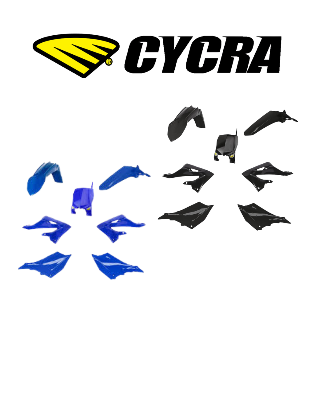 Kit Plásticos 5 Pcs Yamaha YZ250F / YZ450F (Generación 4T) Azul