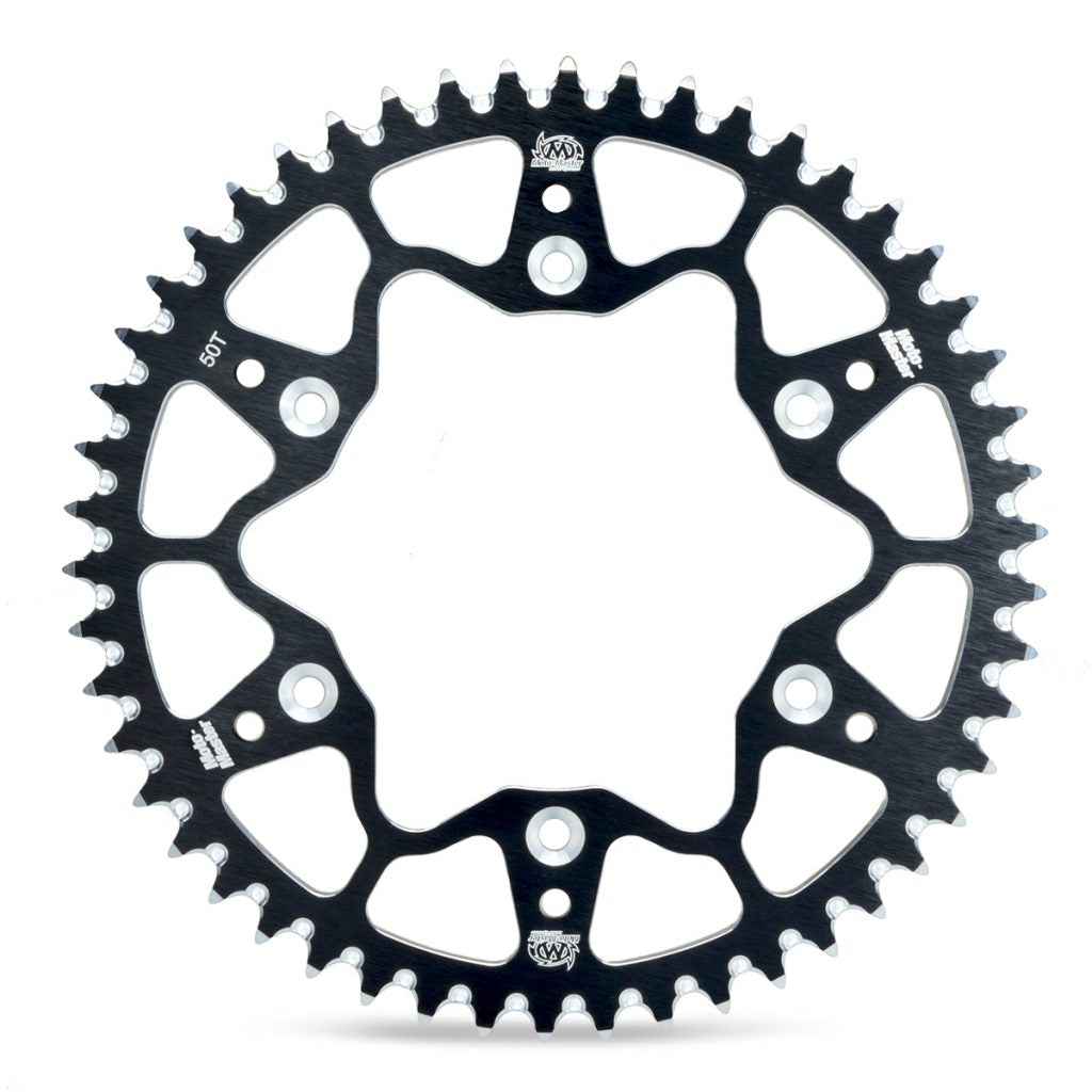 "Catalina trasera Moto-Master 620012249 Aluminio 49T negra Suzuki RMZ450"

"Corona sprocket transmision aluminio 7075 Moto Master 520 RM250 antibarro"

"Upgrade transmision motocross reducir peso rueda catalina negra Suzuki DRZ400"