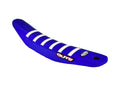 Funda asiento para moto  YAMAHA YZ450F 2023 - 2025 GUTS RACING Ribbed Grip Azul / Blanco