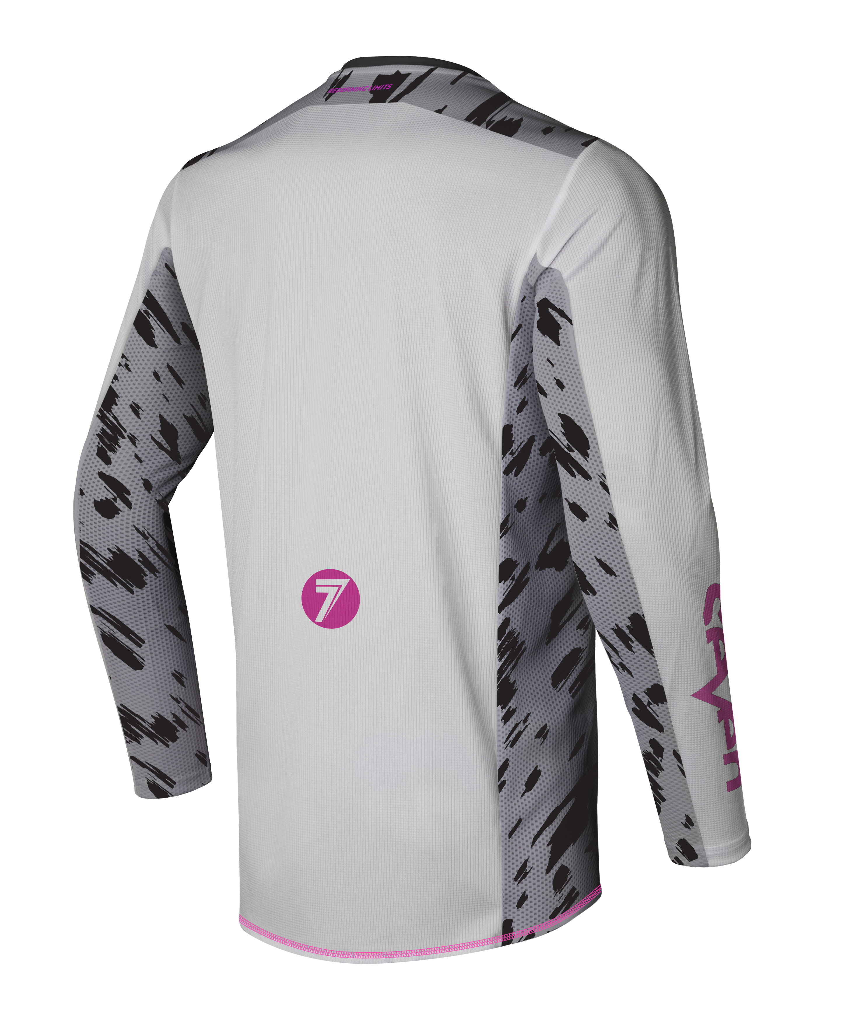 Jersey Motocross Seven Rival Clash 25.1 Blanco Gris | Transpirable