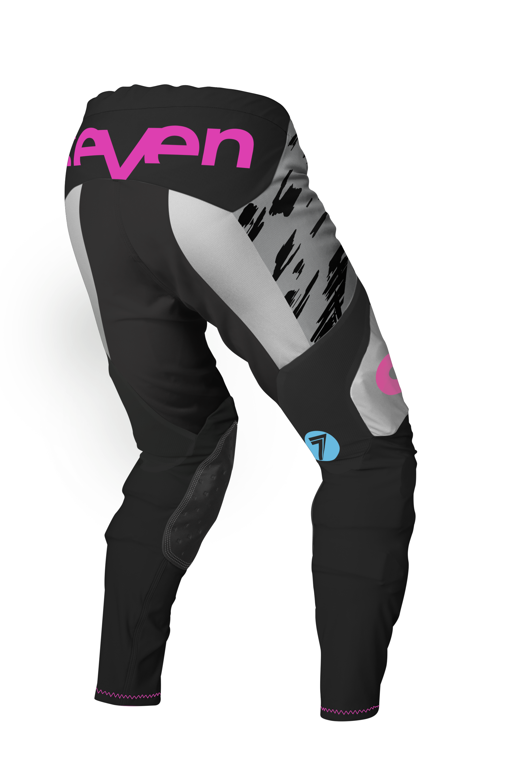 Pantalón Motocross Seven Rival Clash Blanco / Gris 25.1