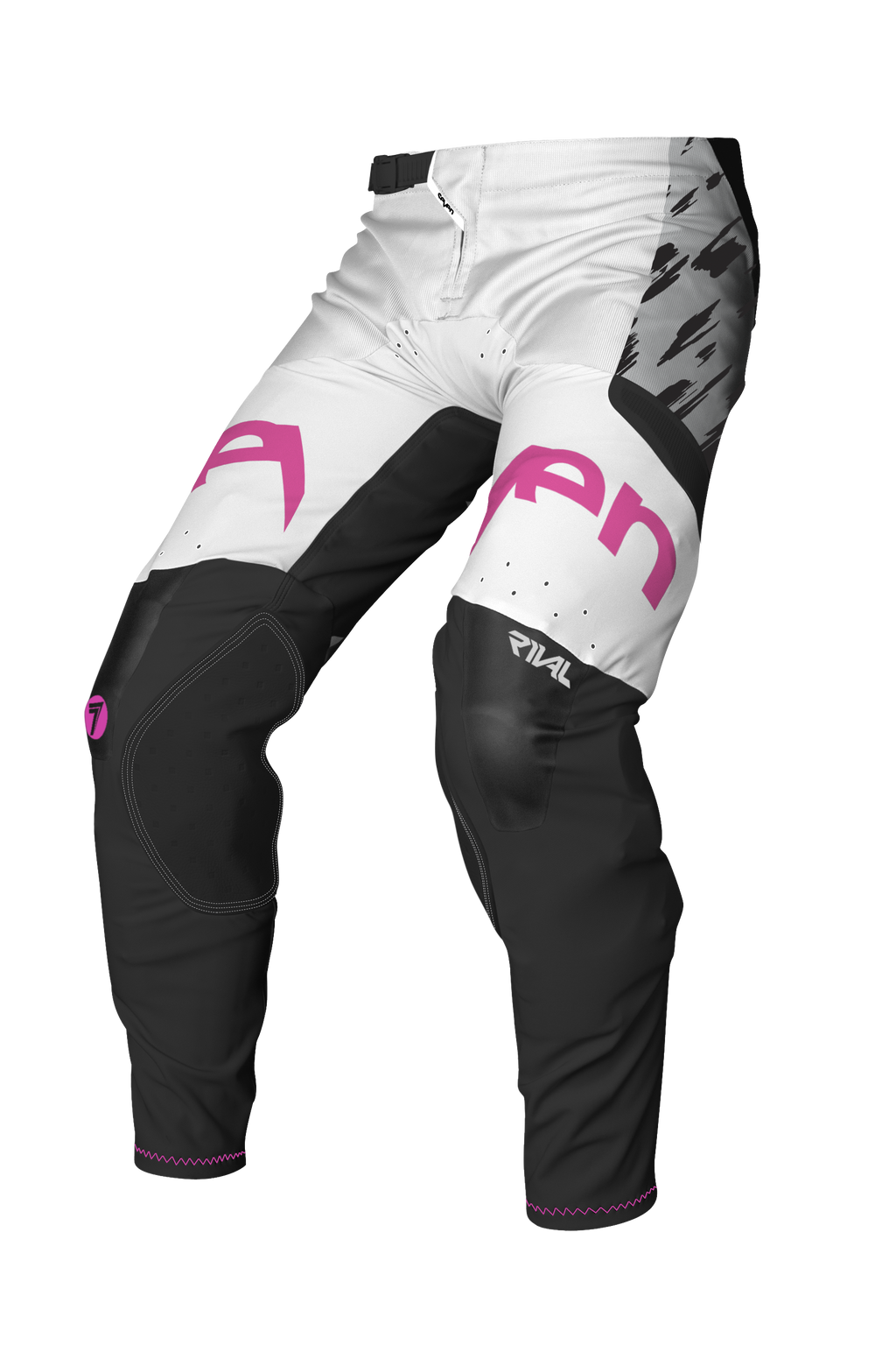 Pantalón Motocross Seven Rival Clash Blanco / Gris 25.1