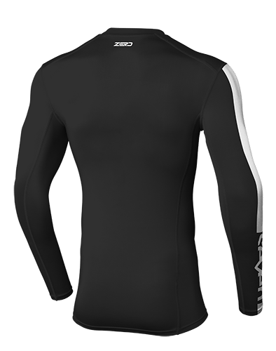 Jersey Compresión Motocross Seven Zero Compression Negro/Blanco