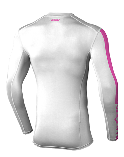 Jersey Compresión Motocross Seven Zero Blanco/Rosado 25.1