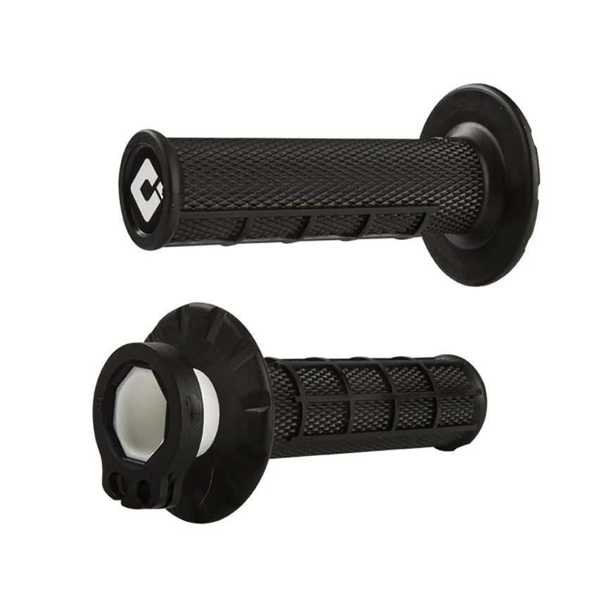 Puños ODI Half-Waffle V2 Lock-On MX – Tracción y Control