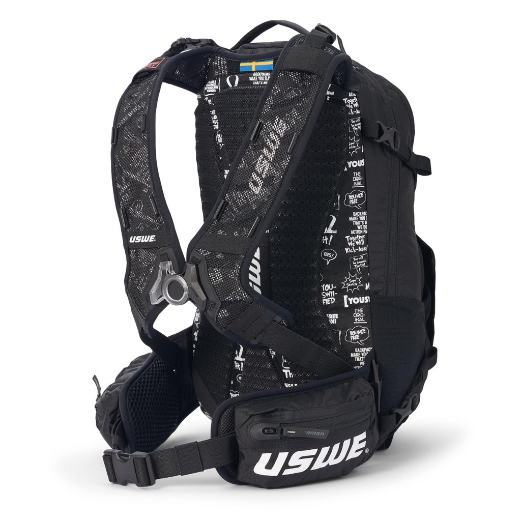 Mochila USWE Shred 16 Negro | Daypack MTB 16 L