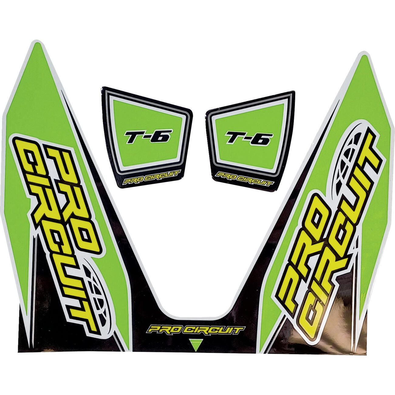 PRO CIRCUIT - KIT STICKER T6 Verde
