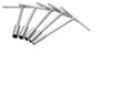 Motion Pro - Set herramientas tipo T Mini-Pro 5 piezas