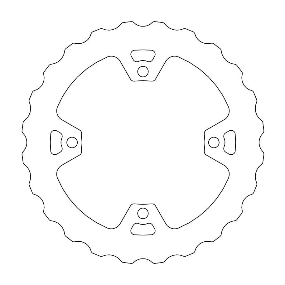 Disco de freno trasero Mud Nitro Suzuki