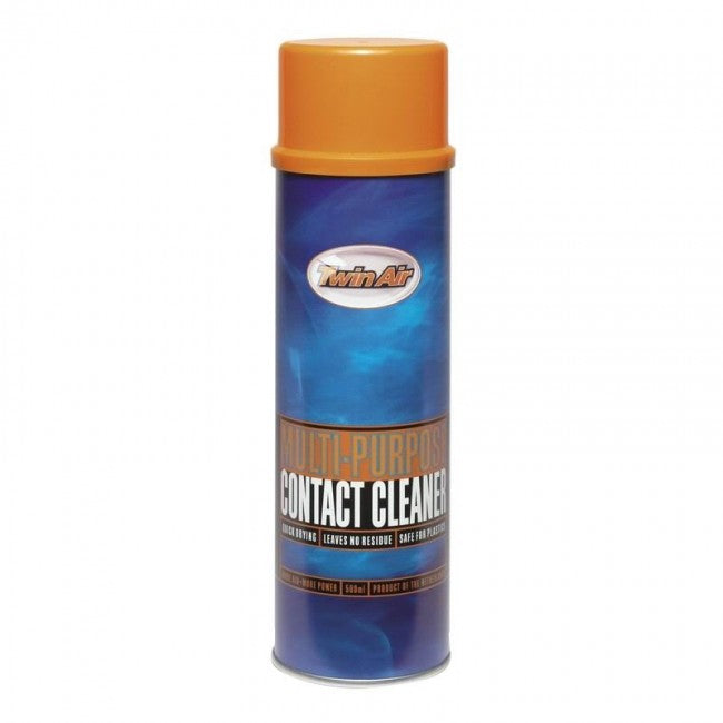 "Spray limpiador de contactos y caja filtro Twin Air 159003 500ml"

"Contact cleaner desengrasante secado rapido plasticos motocross Twin Air"

"Herramienta quimico limpiar jaula filtro de aire inyeccion EFI Twin Air"