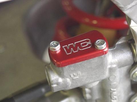 Works Connection - Tapa bba freno rojo trasero Kawasaki / Suzuki