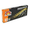 "Cadena dorada Moto-Master V2 415G 130 eslabones 641501 minicross"

"Cadena motocross baja friccion sin retenes paso 415 KTM 65 SX"

"Eslabon perforado cadena ligera competicion Moto Master 50cc"