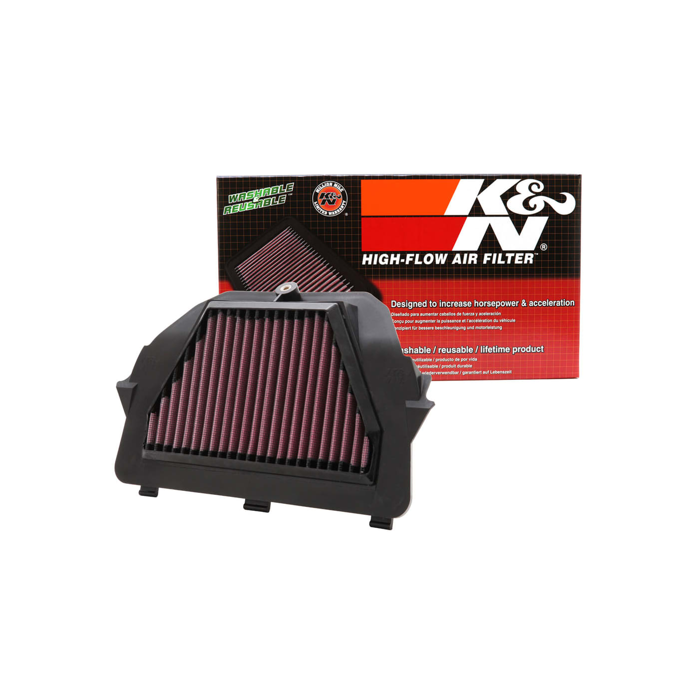 Filtro de Aire Alto Flujo K&N Yamaha YZF-R6 08-20 [YA-6008]